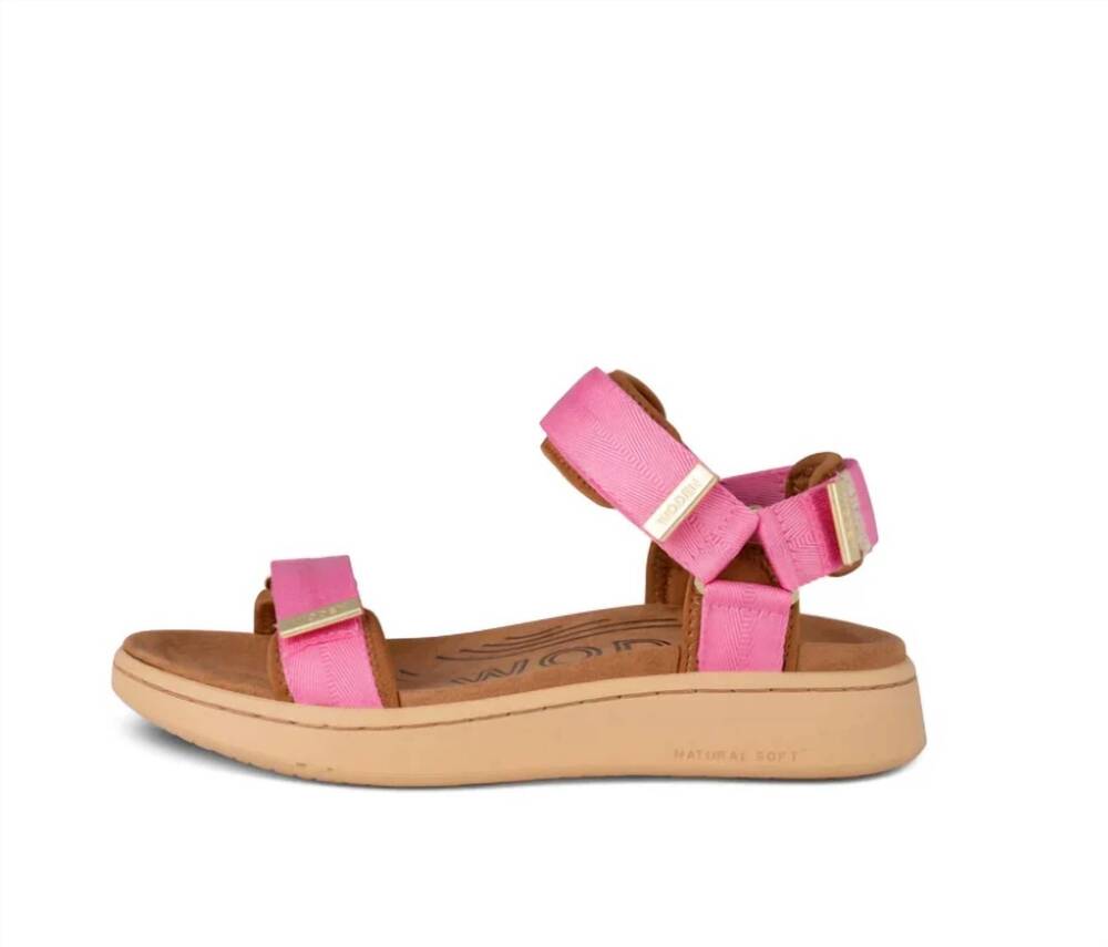 NEW WODEN women's line sandals in aurora pink